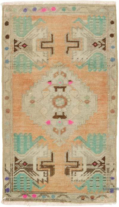 Vintage Turkish Hand-Knotted Rug - 1' 8" x 2' 10" (20" x 34")