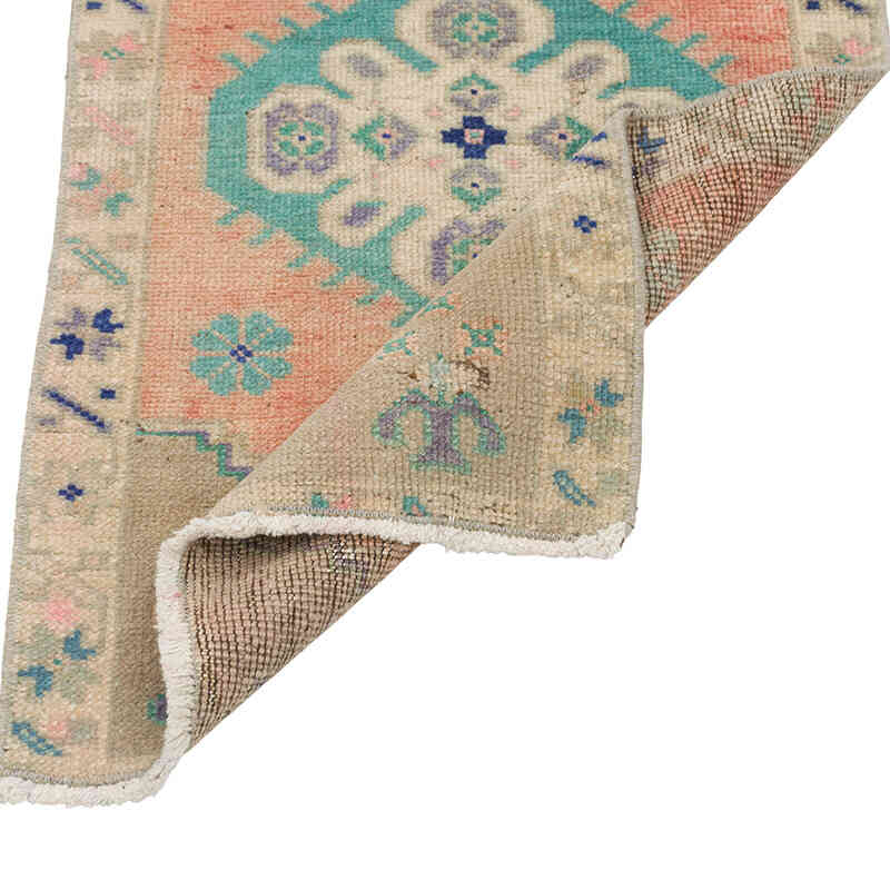 Vintage Turkish Hand-Knotted Rug - 1' 6" x 2' 6" (18" x 30") - K0079577