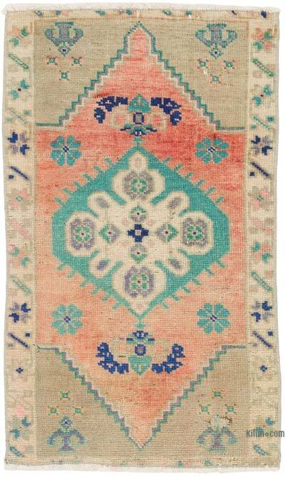 El Dokuma Vintage Halı - 45 cm x 75 cm