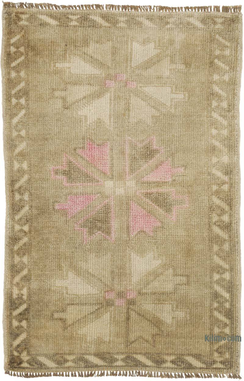 Alfombra Vintage Turca Anudada a Mano - 52 cm x 80 cm - K0079579