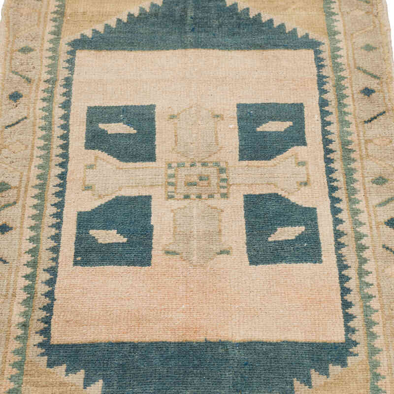 Alfombra Vintage Turca Anudada a Mano - 52 cm x 100 cm - K0079580