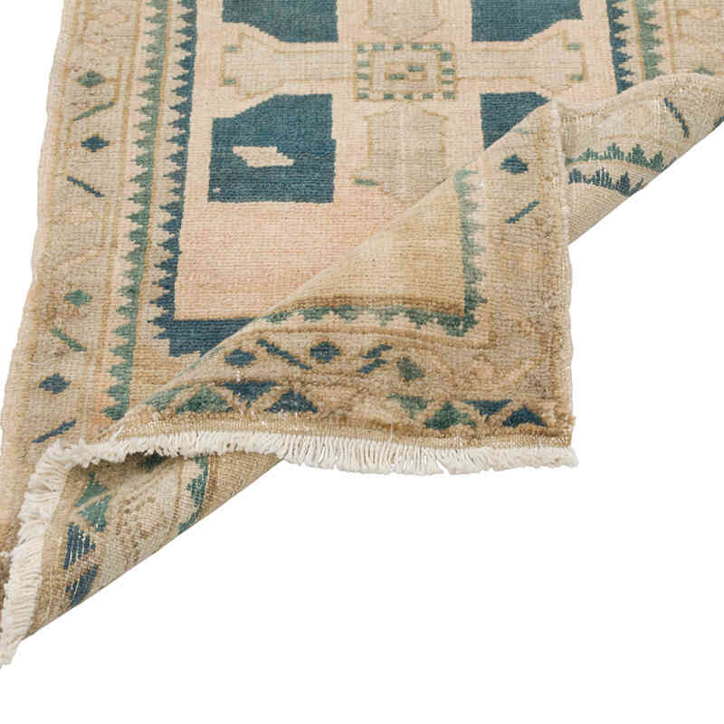 Alfombra Vintage Turca Anudada a Mano - 52 cm x 100 cm - K0079580
