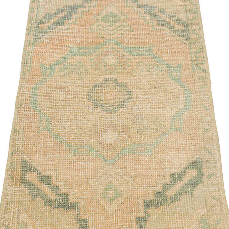 El Dokuma Vintage Halı - 45 cm x 96 cm - K0079581