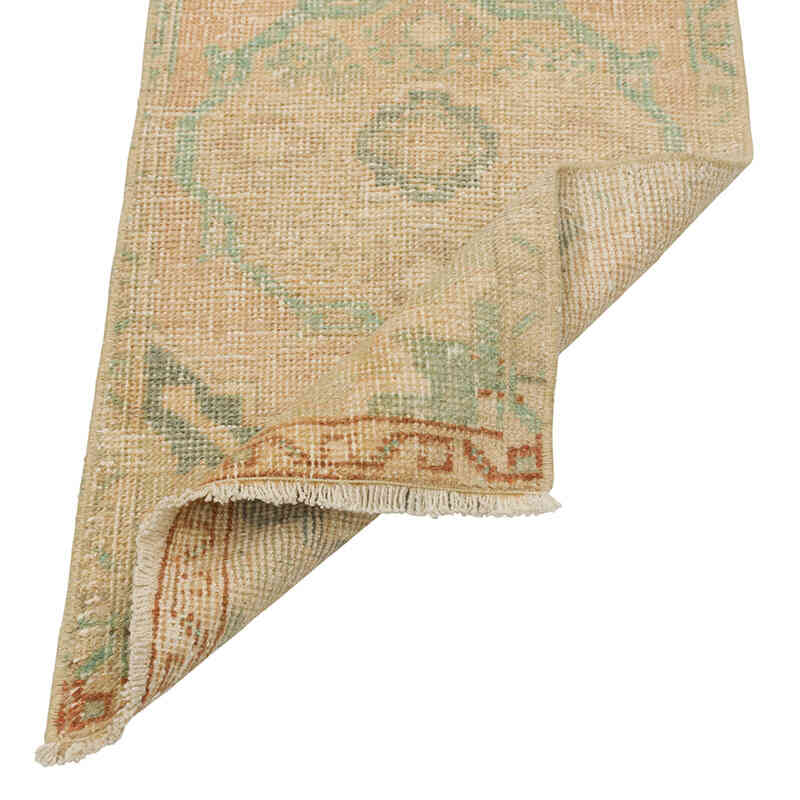 El Dokuma Vintage Halı - 45 cm x 96 cm - K0079581