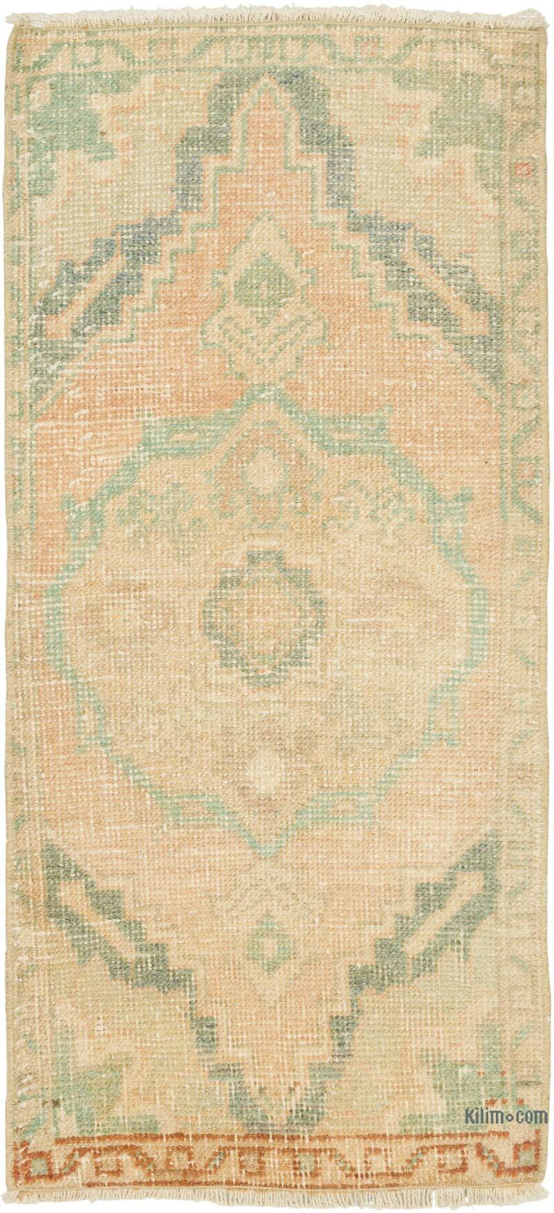 El Dokuma Vintage Halı - 45 cm x 96 cm - K0079581
