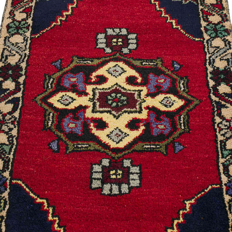 Alfombra Vintage Turca Anudada a Mano - 55 cm x 89 cm - K0079583