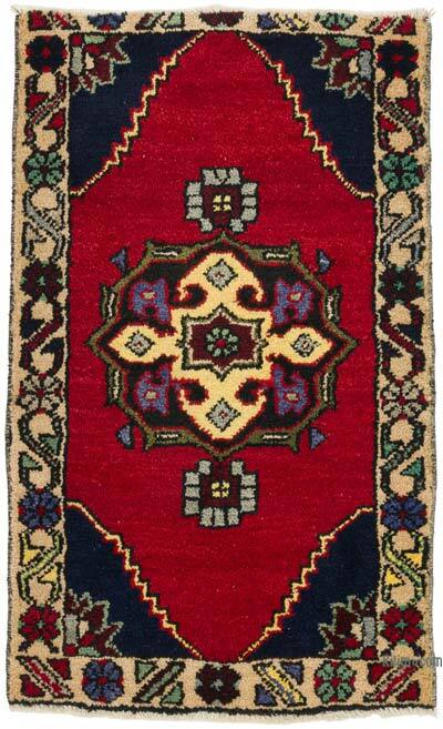 Vintage Turkish Hand-Knotted Rug - 1' 10" x 2' 11" (22" x 35")