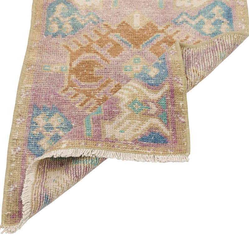 El Dokuma Vintage Halı - 47 cm x 81 cm - K0079586
