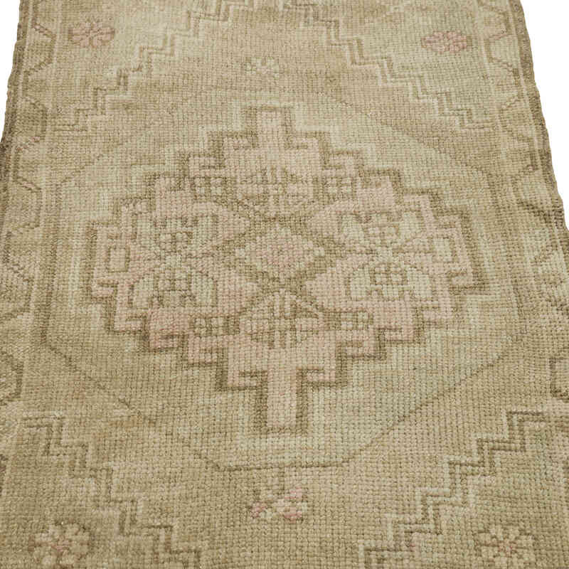 Alfombra Vintage Turca Anudada a Mano - 56 cm x 100 cm - K0079588