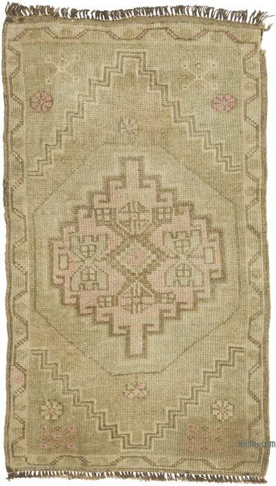 Alfombra Vintage Turca Anudada a Mano - 56 cm x 100 cm