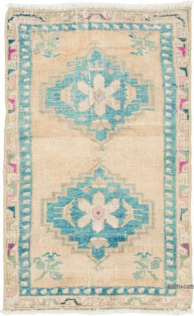 Alfombra Vintage Turca Anudada a Mano - 53 cm x 84 cm
