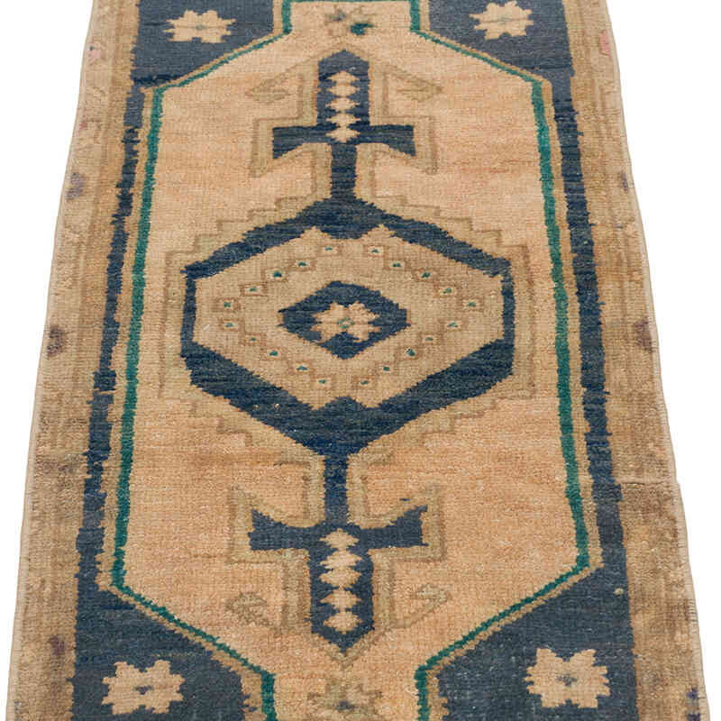 El Dokuma Vintage Halı - 40 cm x 83 cm - K0079590