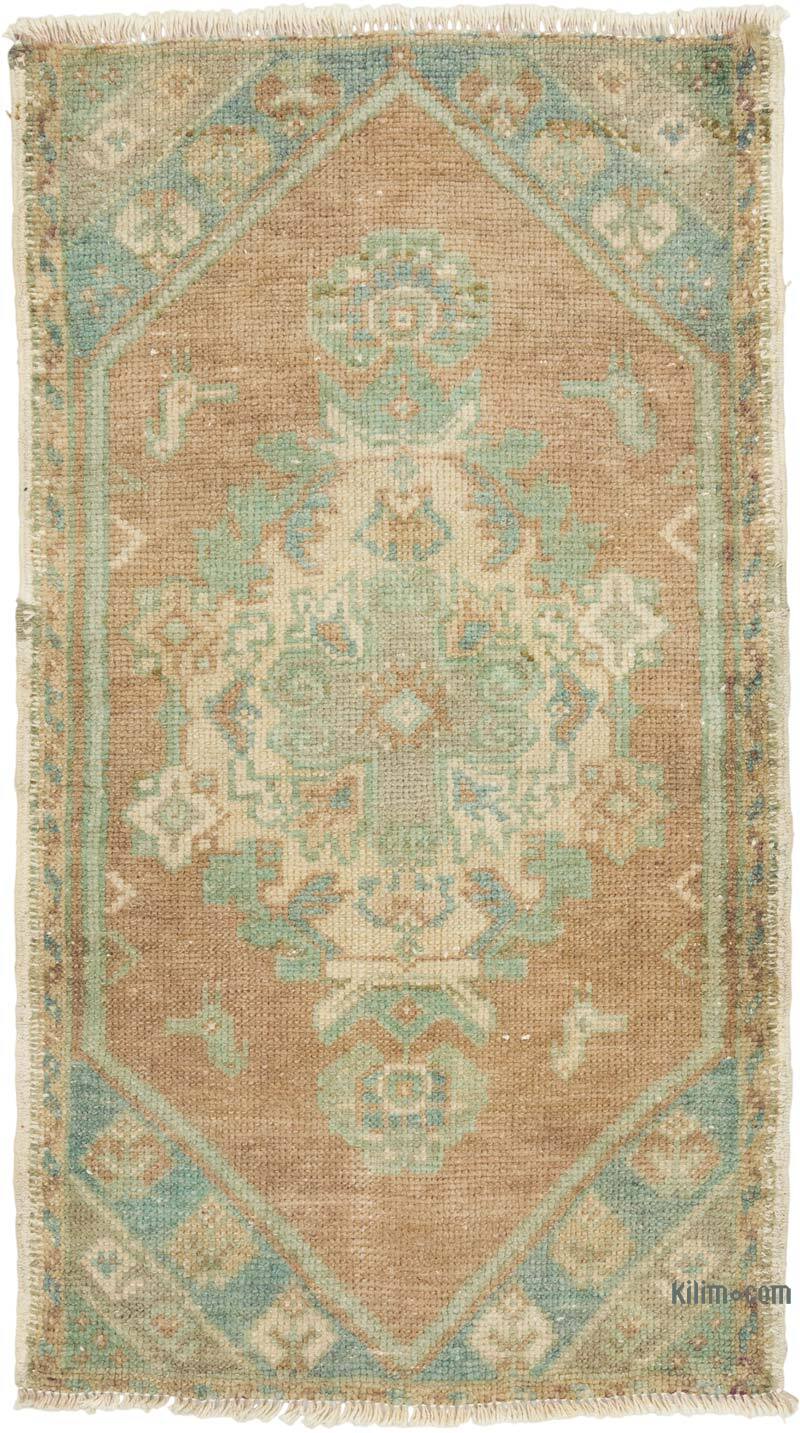 Alfombra Vintage Turca Anudada a Mano - 48 cm x 85 cm - K0079592