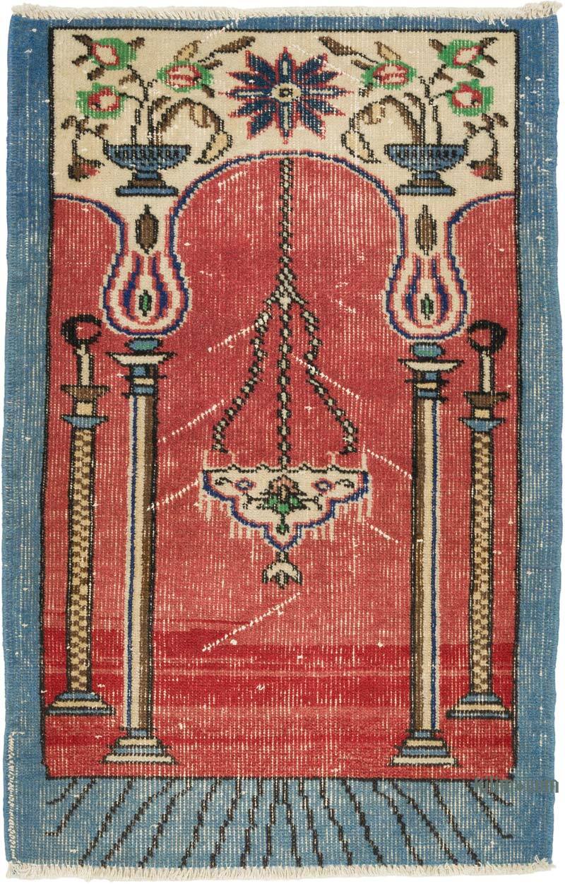 Vintage Turkish Hand-Knotted Rug - 2' 3" x 3' 5" (27" x 41") - K0079593
