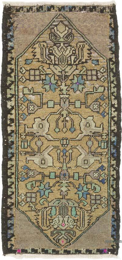 Vintage Turkish Hand-Knotted Rug - 1' 6" x 3' 2" (18" x 38")