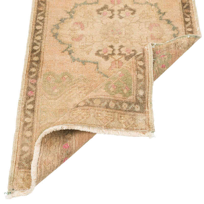 El Dokuma Vintage Halı - 52 cm x 105 cm - K0079601