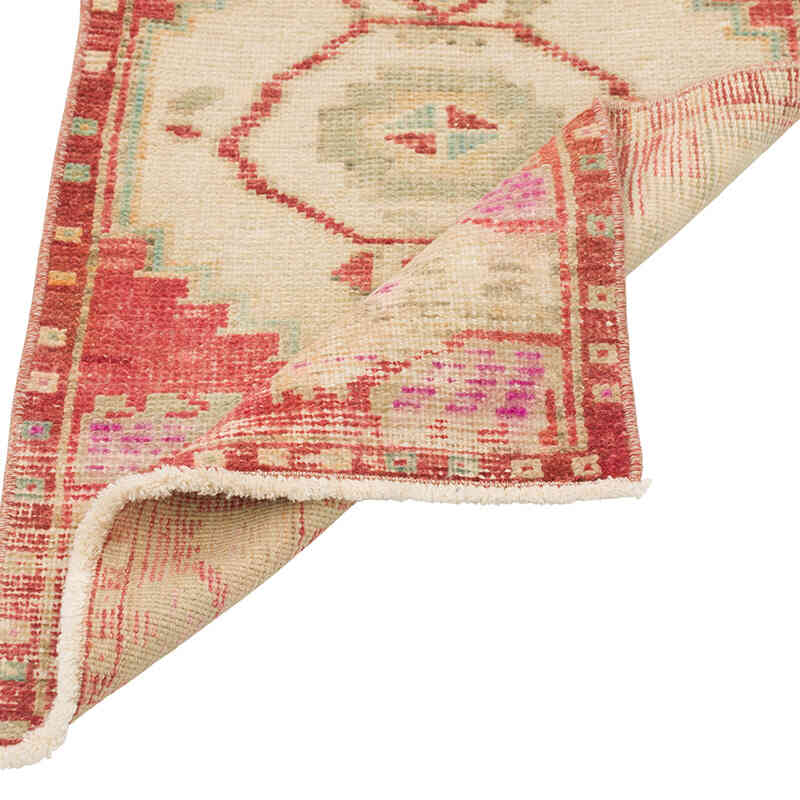 El Dokuma Vintage Halı - 46 cm x 89 cm - K0079607