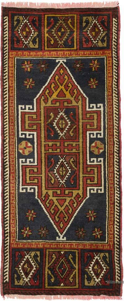 El Dokuma Vintage Halı - 47 cm x 112 cm