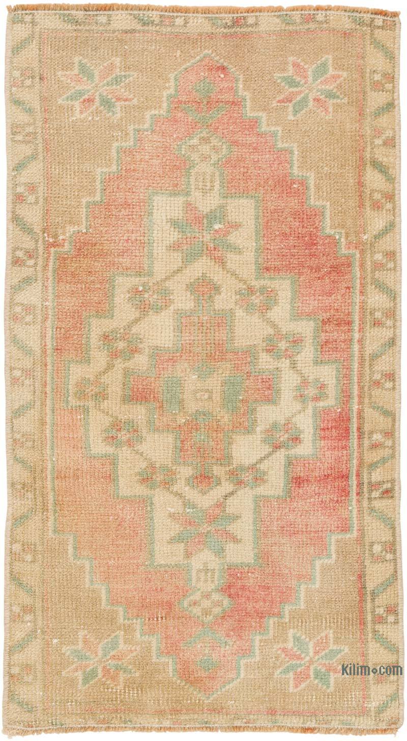 Vintage Turkish Hand-Knotted Rug - 1' 5" x 2' 6" (17" x 30") - K0079610