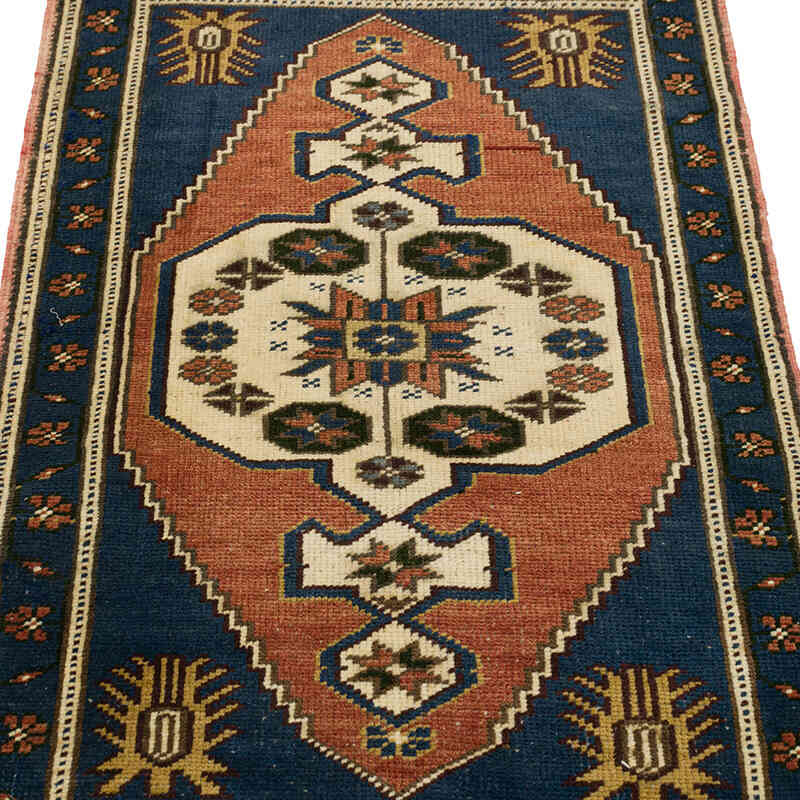 Alfombra Vintage Turca Anudada a Mano - 60 cm x 102 cm - K0079611