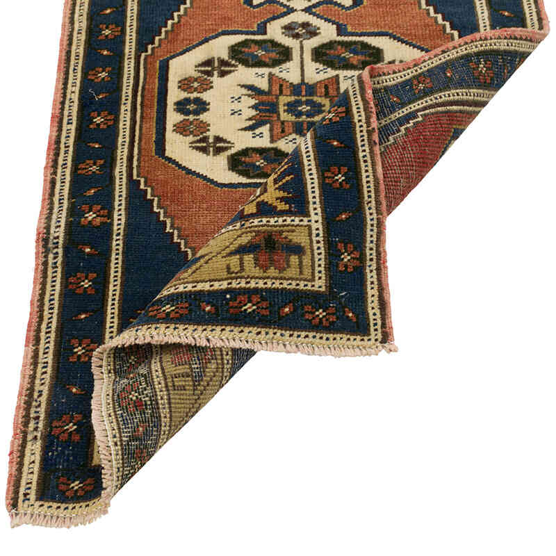 Alfombra Vintage Turca Anudada a Mano - 60 cm x 102 cm - K0079611