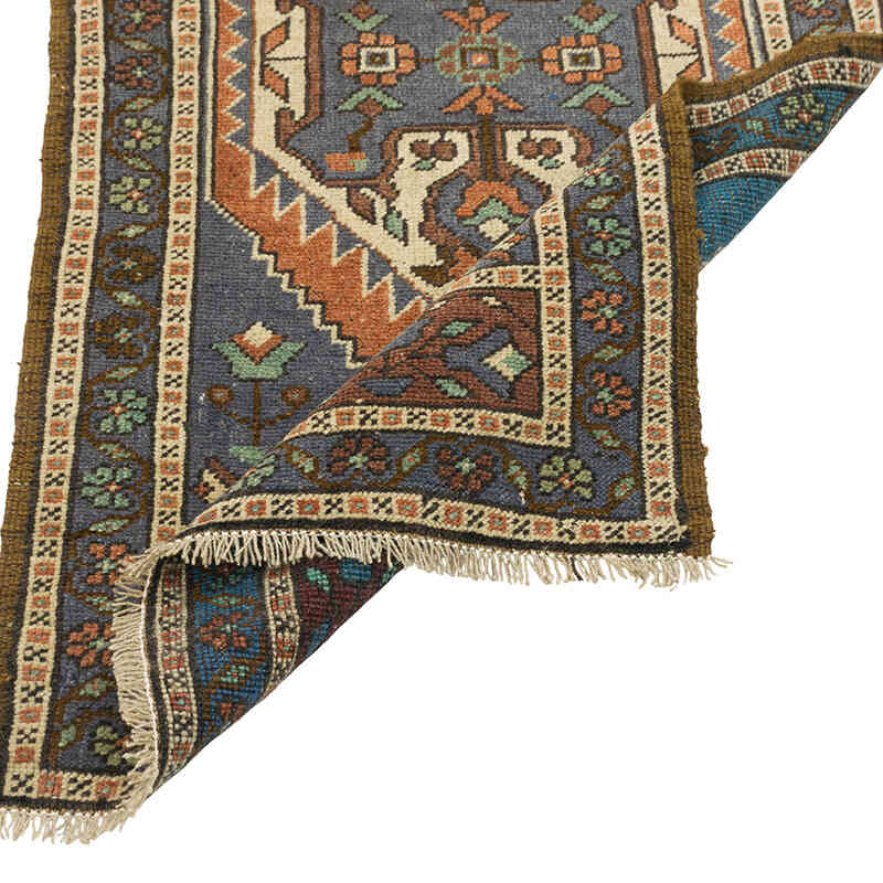 Alfombra Vintage Turca Anudada a Mano - 54 cm x 109 cm - K0079612