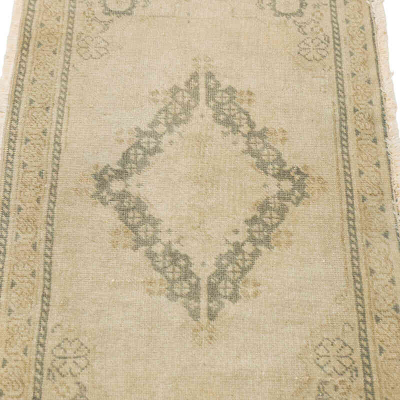 El Dokuma Vintage Halı - 42 cm x 91 cm - K0079614