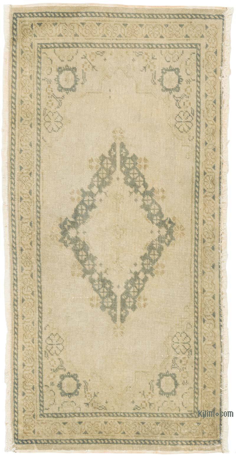 El Dokuma Vintage Halı - 42 cm x 91 cm - K0079614