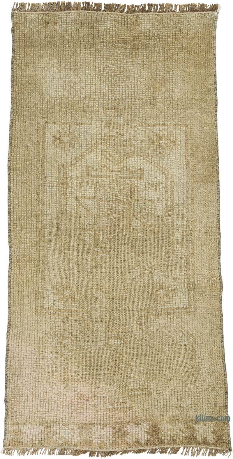 Alfombra Vintage Turca Anudada a Mano - 46 cm x 95 cm - K0079615