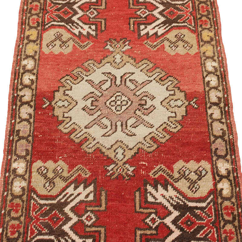 Vintage Turkish Hand-Knotted Rug - 1' 6" x 3' 2" (18" x 38") - K0079616