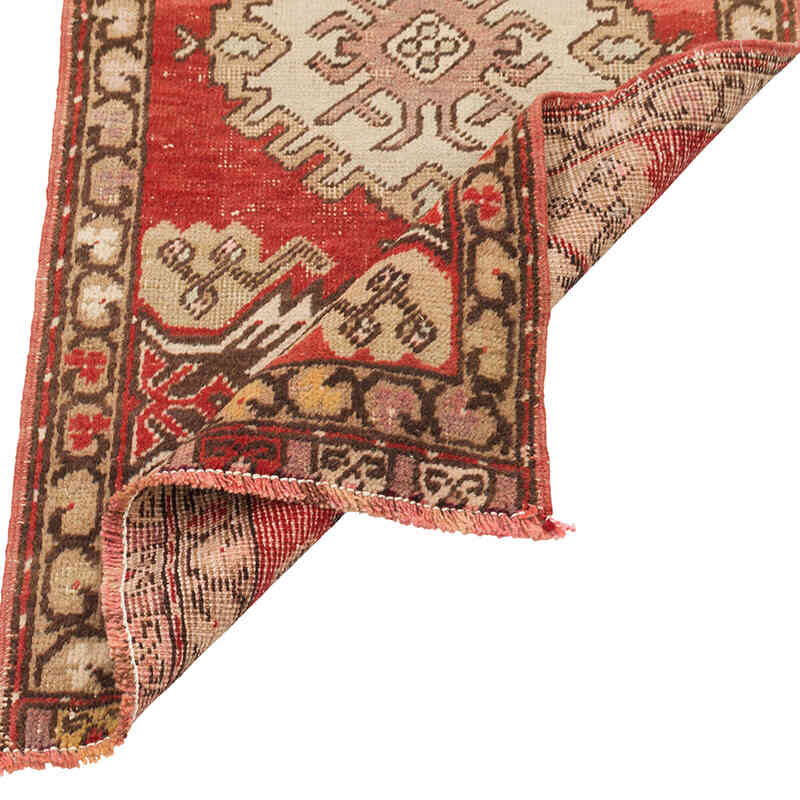 Vintage Turkish Hand-Knotted Rug - 1' 6" x 3' 2" (18" x 38") - K0079616