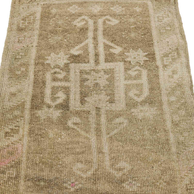 El Dokuma Vintage Halı - 55 cm x 86 cm - K0079617