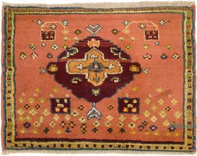 El Dokuma Vintage Halı - 74 cm x 53 cm