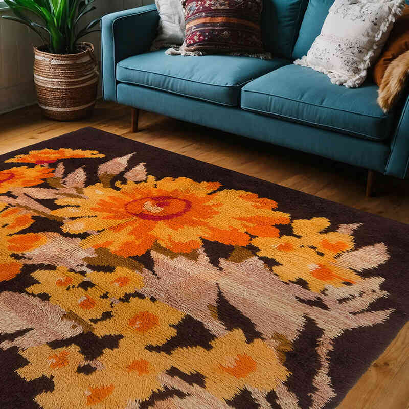 Alfombra Vintage de Anatolia Tulu - 206 cm x 202 cm - K0080071