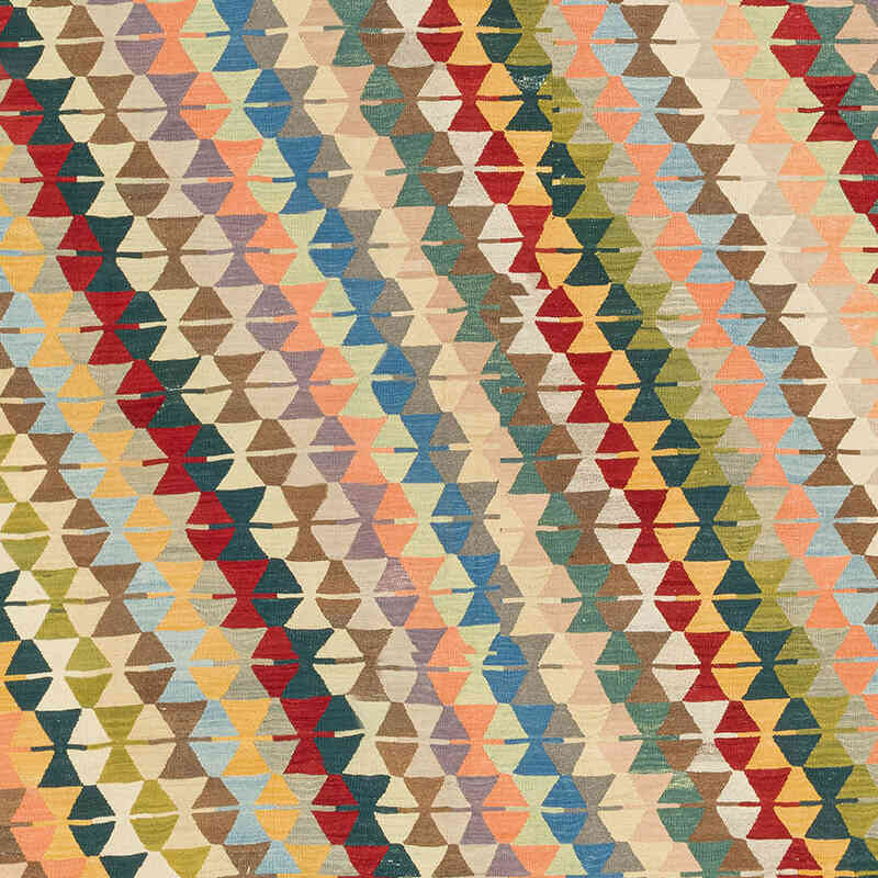 New Handwoven Turkish Kilim Rug - 11' 8" x 14' 8" (140" x 176") - K0080076