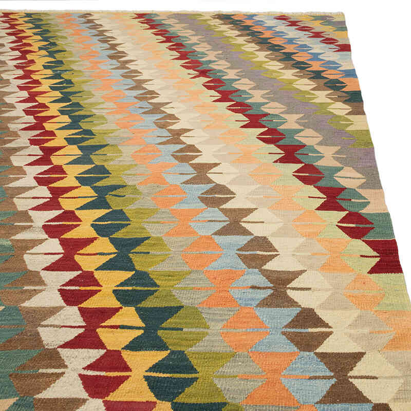 New Handwoven Turkish Kilim Rug - 11' 8" x 14' 8" (140" x 176") - K0080076