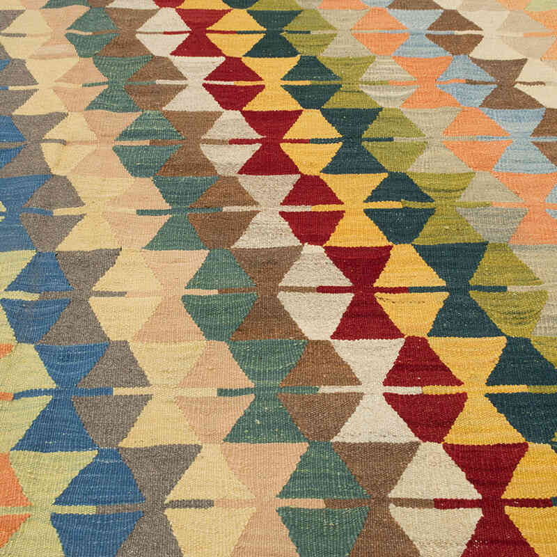 New Handwoven Turkish Kilim Rug - 11' 8" x 14' 8" (140" x 176") - K0080076