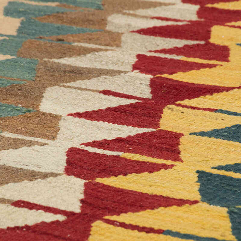 New Handwoven Turkish Kilim Rug - 11' 8" x 14' 8" (140" x 176") - K0080076