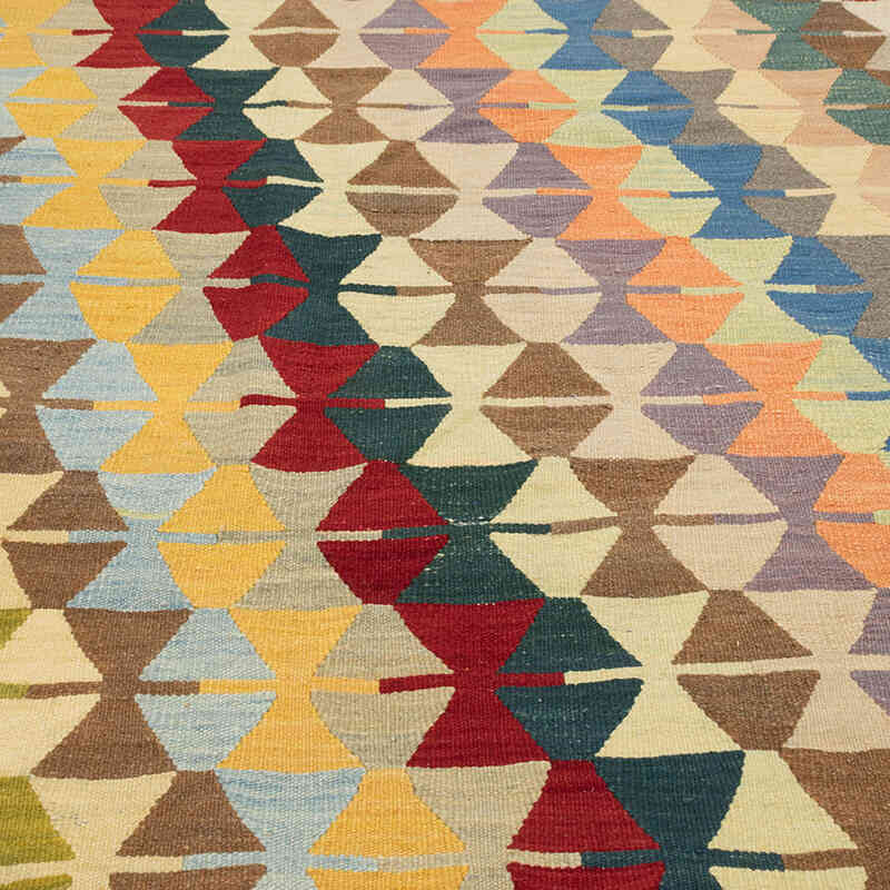 New Handwoven Turkish Kilim Rug - 11' 8" x 14' 8" (140" x 176") - K0080076