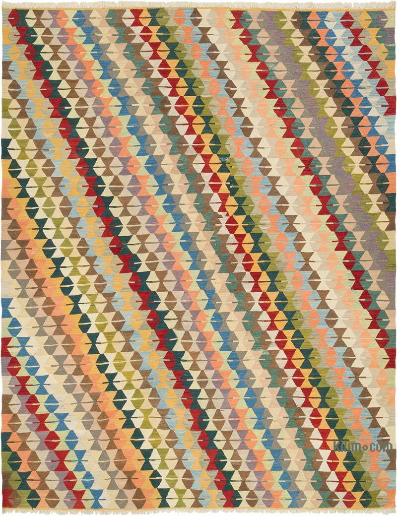 New Handwoven Turkish Kilim Rug - 11' 8" x 14' 8" (140" x 176") - K0080076