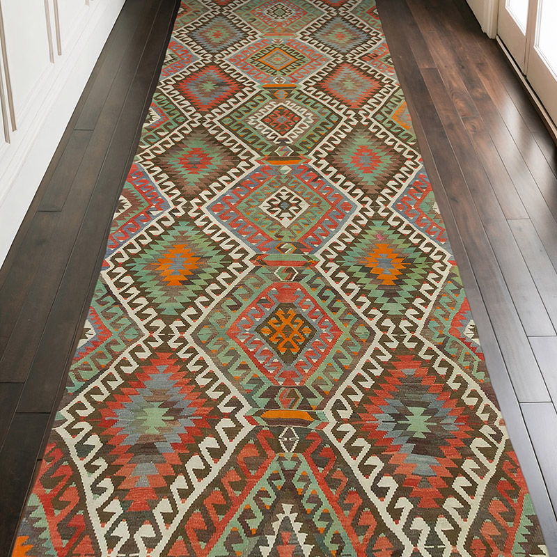 Alfombra Vintage Sivrihisar Kilim - 145 cm x 447 cm - K0080079