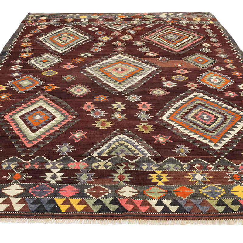 Vintage Karakecili Kilim Rug - 5' 10" x 8' 8" (70" x 104") - K0080082