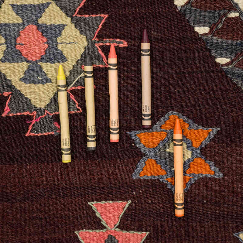 Vintage Karakecili Kilim Rug - 5' 10" x 8' 8" (70" x 104") - K0080082
