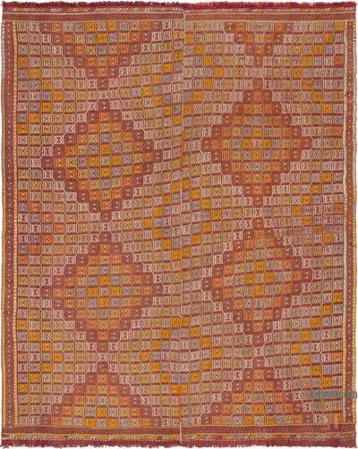 Vintage Anatolian Jijim Rug - 6' 9" x 8' 5" (81" x 101")