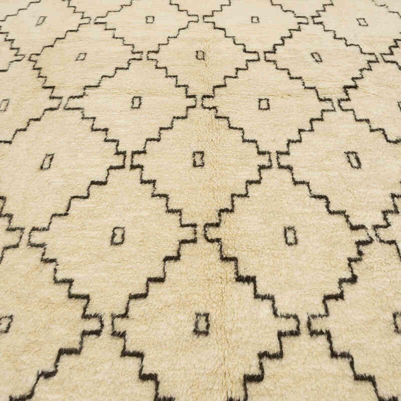 New Moroccan Style Hand-Knotted Tulu Rug - 8' 5" x 10' 4" (101" x 124") - K0080089