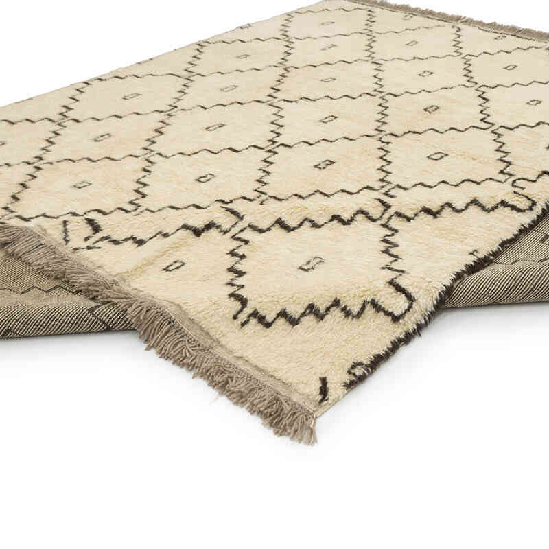New Moroccan Style Hand-Knotted Tulu Rug - 8' 5" x 10' 4" (101" x 124") - K0080089