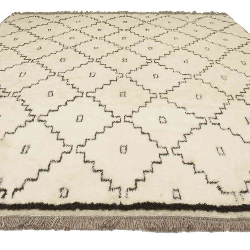 New Moroccan Style Hand-Knotted Tulu Rug - 8' 5" x 10' 4" (101" x 124") - K0080089