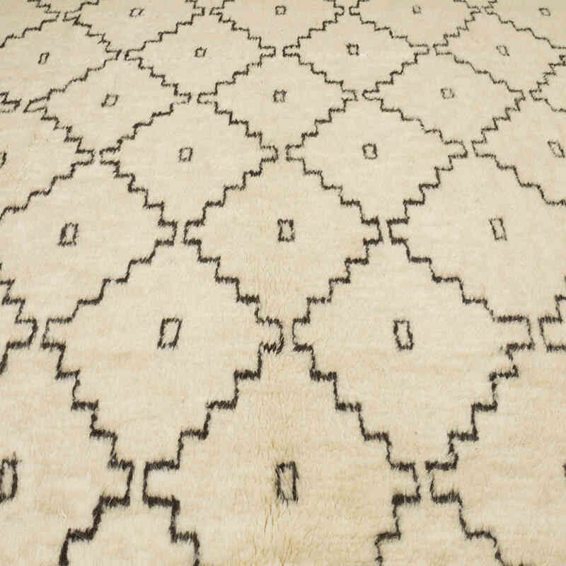 New Moroccan Style Hand-Knotted Tulu Rug - 8' 5" x 10' 4" (101" x 124") - K0080089