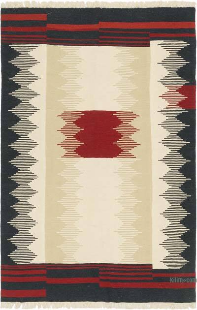 New Handwoven Turkish Kilim Rug - 6' 8" x 10' 2" (80" x 122")