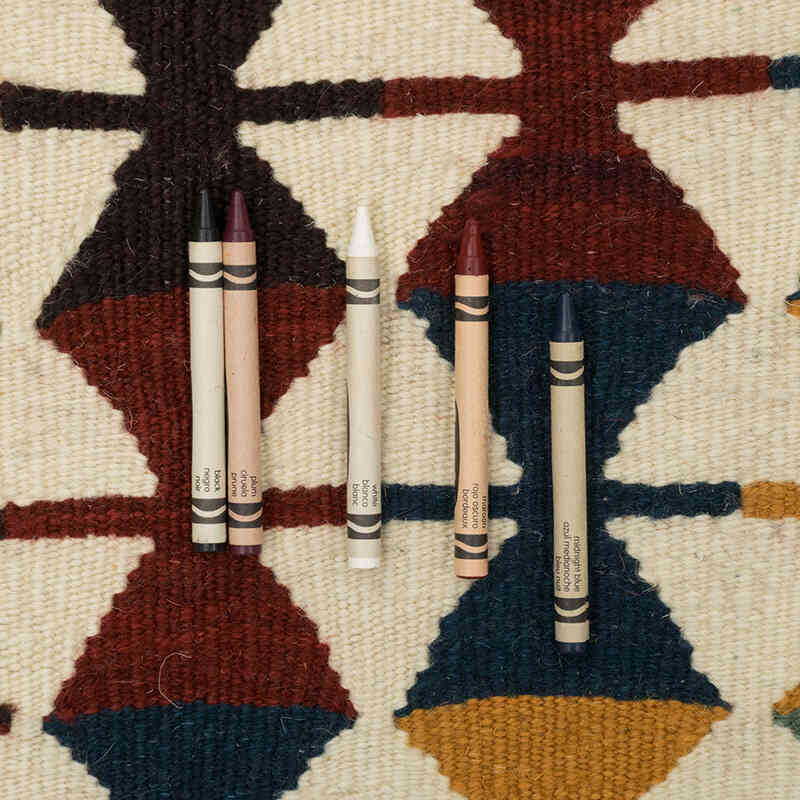 New Handwoven Turkish Kilim Rug - 4'  x 6' 2" (48" x 74") - K0080095